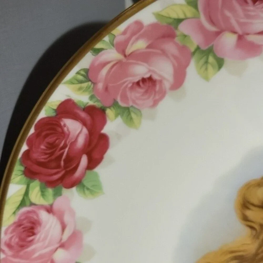 Schumann Arzberg Bavaria Portrait Rose Plate 12